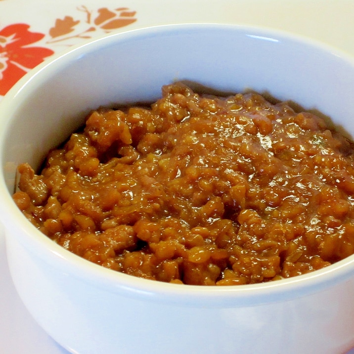 苦手な納豆を克服!納豆肉みそ